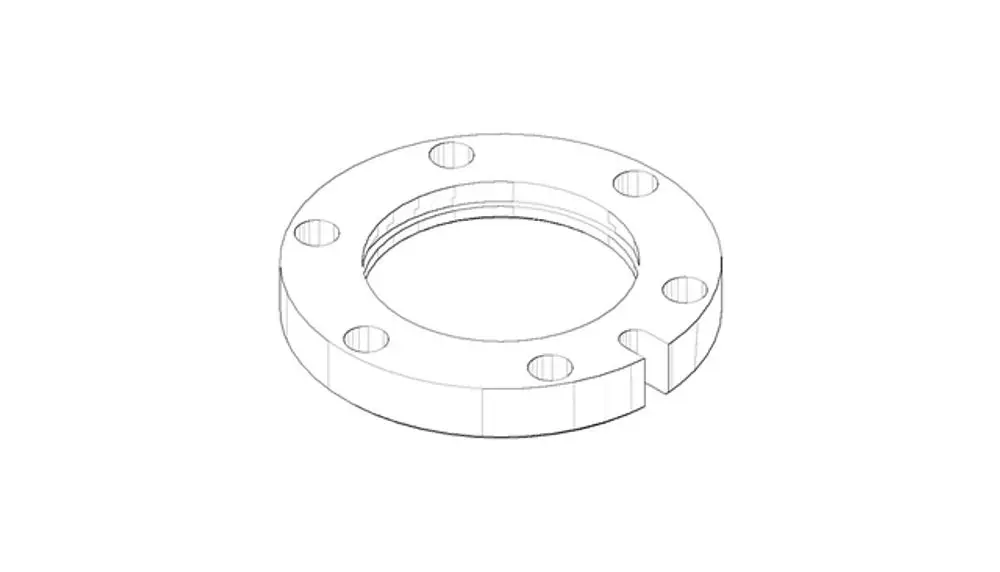 DORNBRACHT Flansch ERSATZTEILE 093011121 D. 97 x 14 mm, 09301112190 Galeriebild 1